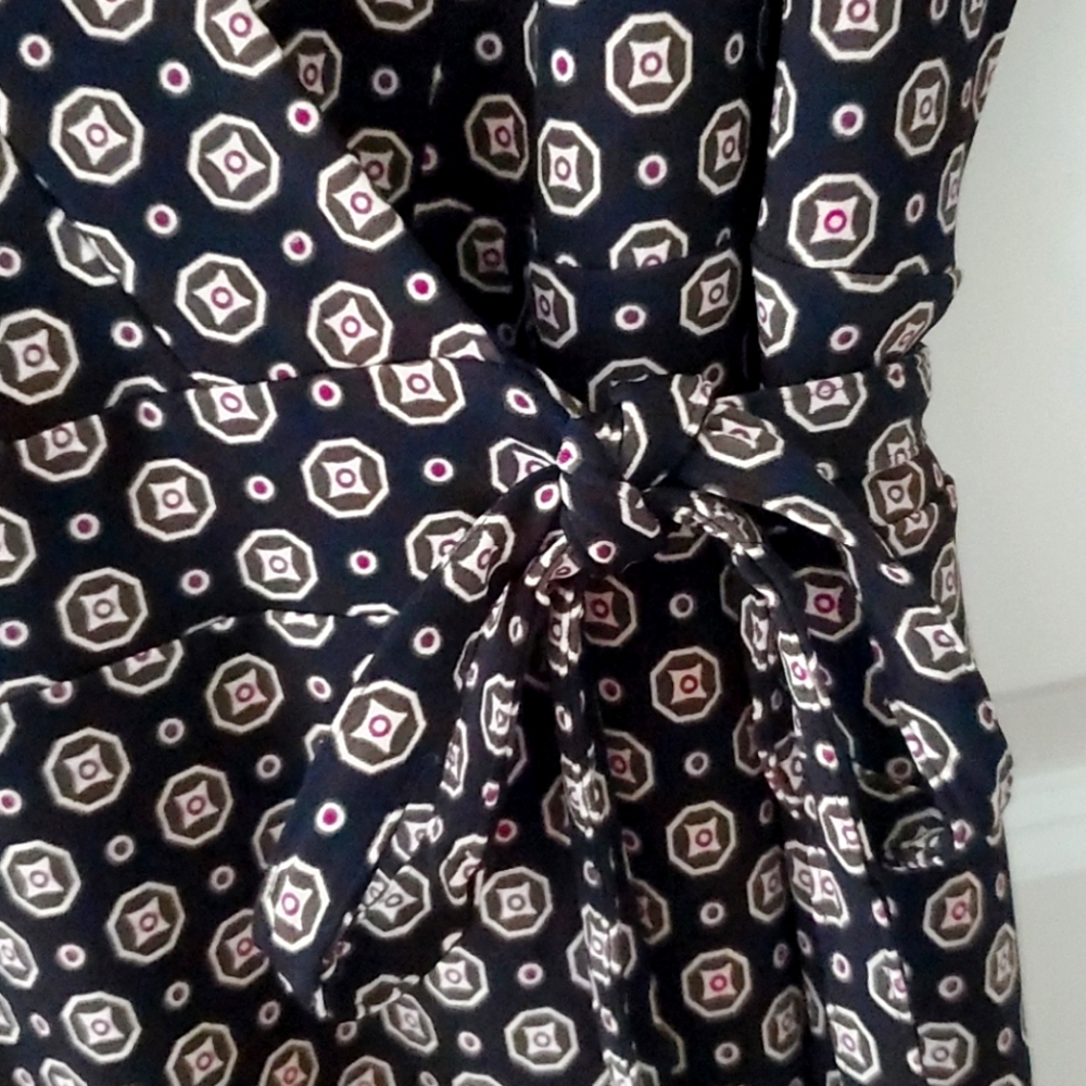 Ann Taylor Patterned Wrap Dress